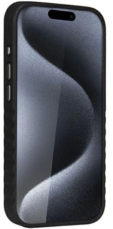 Audi Synthetic Leather MagSafe Apple iPhone 15 Pro Max 6.7″ juodos spalvos kietas dėklas AU-TPUPCMIP15PM-GT/D3-BK