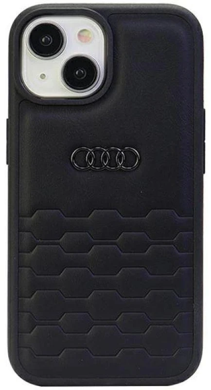 Audi dėklas, skirtas iPhone 15 Plus 6,7 juodas GT Synthetic odinis