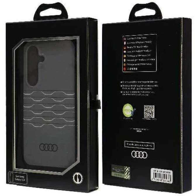 Audi IML Geometric Pattern Dėklas S24 S921 juodos spalvos kietas dėklas AU-IMLS24-A6/D3-BK