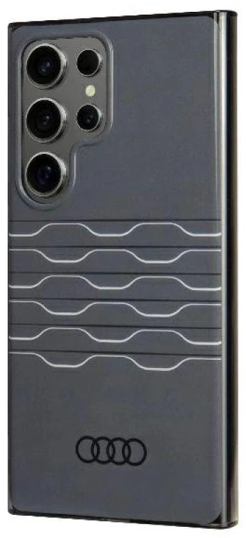 Audi IML Geometric Pattern Dėklas S24 Ultra S928 juodos spalvos kietas dėklas AU-IMLS24U-A6/D3-BK