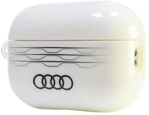 Audi IML Geometric Pattern AirPods Pro 2 dėklas baltos spalvos AU-IMLAPP2-A6/D3-WE