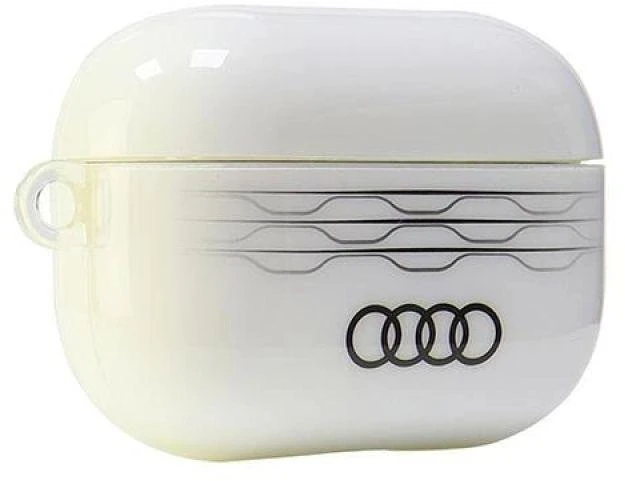 Audi IML Geometric Pattern AirPods Pro 2 dėklas baltos spalvos AU-IMLAPP2-A6/D3-WE