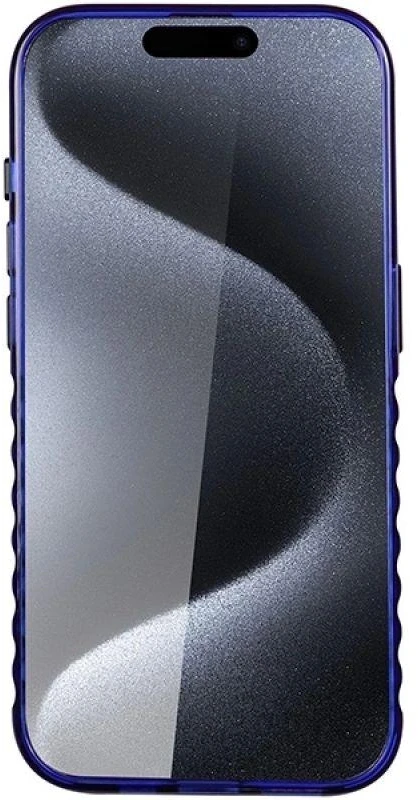 Audi IML Big Logo MagSafe Dėklas Apple iPhone 15 Pro 6.1″ mėlynos spalvos hardcase AU-IMLMIP15P-Q5/D2-BE