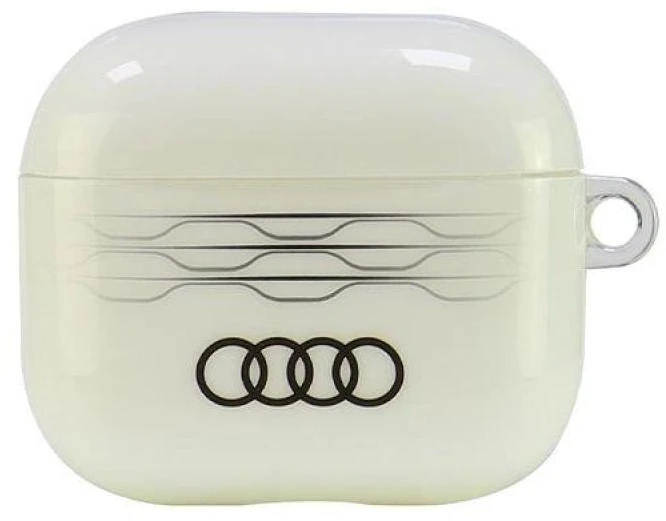 Audi IML Geometric Pattern AirPods 3 dėklas baltos spalvos AU-IMLAP3-A6/D3-WE