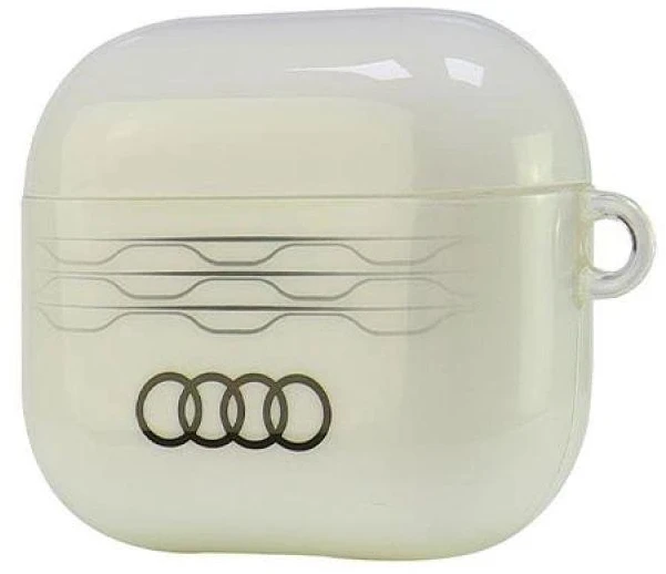 Audi IML Geometric Pattern AirPods 3 dėklas baltos spalvos AU-IMLAP3-A6/D3-WE