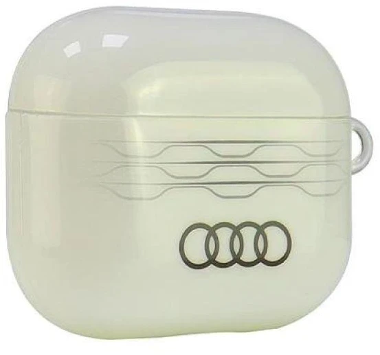 Audi IML Geometric Pattern AirPods 3 dėklas baltos spalvos AU-IMLAP3-A6/D3-WE