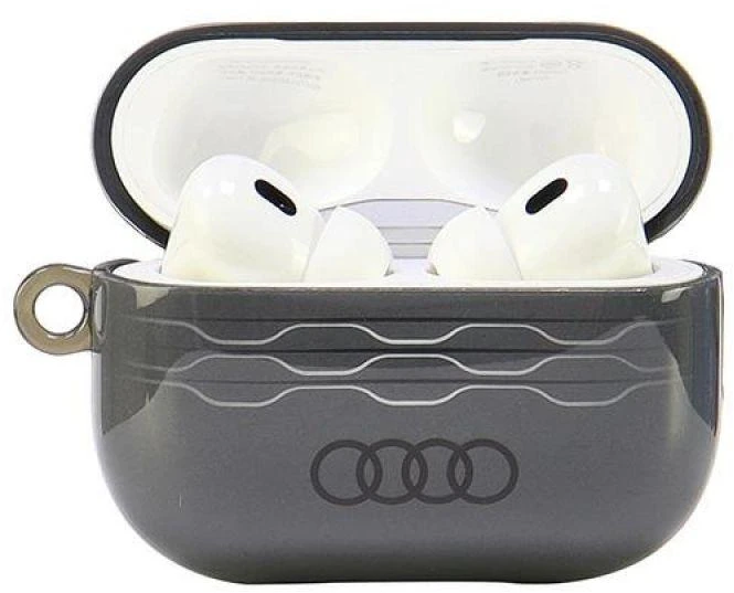 Audi IML Geometric Pattern AirPods Pro 2 dėklas pilkos spalvos AU-IMLAPP2-A6/D3-GY