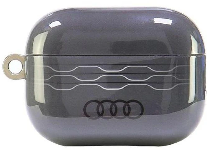 Audi IML Geometric Pattern AirPods Pro 2 dėklas pilkos spalvos AU-IMLAPP2-A6/D3-GY
