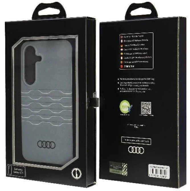 Audi IML Geometric Pattern Dėklas S24 S921 Pilkas kietas dėklas AU-IMLS24-A6/D3-GY
