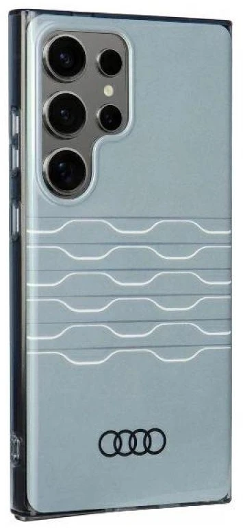 Audi IML Geometric Pattern Dėklas S24 Ultra S928 Pilkas kietas dėklas AU-IMLS24U-A6/D3-GY