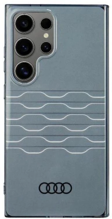Audi IML Geometric Pattern Dėklas S24 Ultra S928 Pilkas kietas dėklas AU-IMLS24U-A6/D3-GY