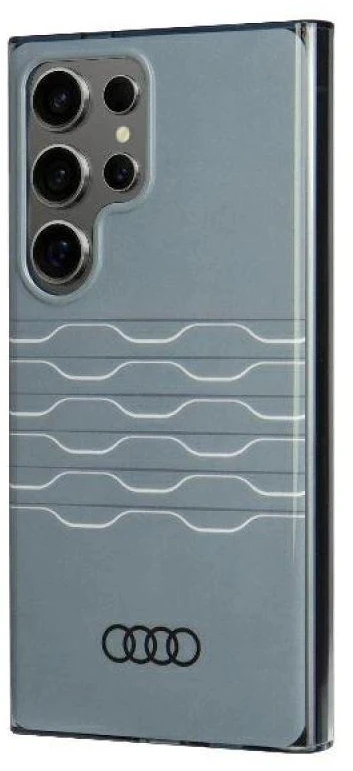 Audi IML Geometric Pattern Dėklas S24 Ultra S928 Pilkas kietas dėklas AU-IMLS24U-A6/D3-GY