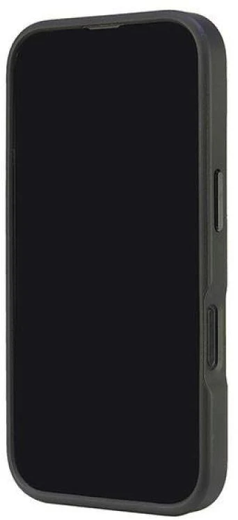 Audi Genuine Leather MagSafe Apple iPhone 16 6.1″ juodos spalvos-red kietas dėklas AU-TPUPCMIP16-R8/D3-RD