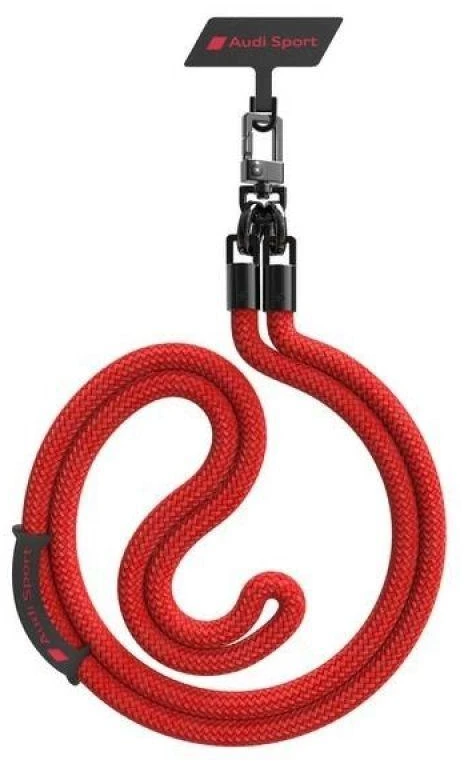 Audi virvelė telefonui 120cm10mm crossbody red AUS-CBL10-RSQ/D1-RD
