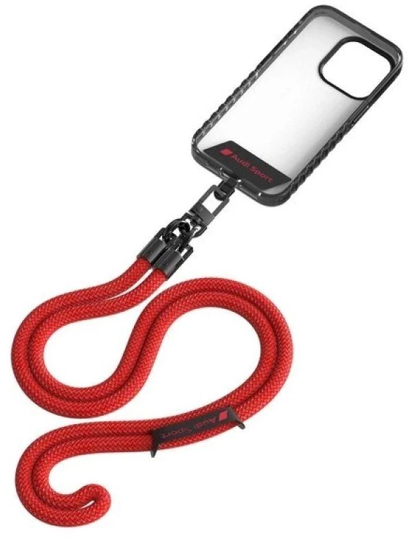 Audi virvelė telefonui 120cm10mm crossbody red AUS-CBL10-RSQ/D1-RD