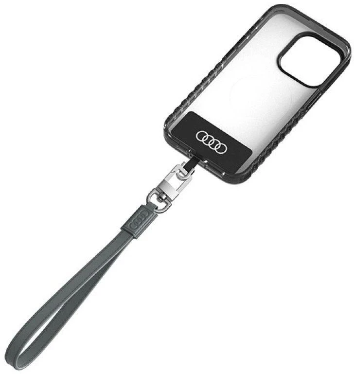 Audi virvelė telefonui 28cm 10mm Leather pilka AU-HSLSL-GT/D1-GY