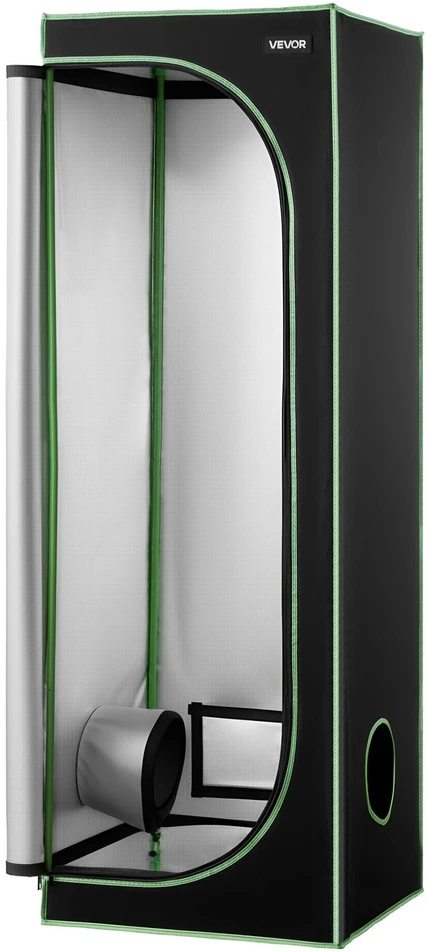 VEVOR Vidaus augimo palapinė, 60 x 60 x 180 cm