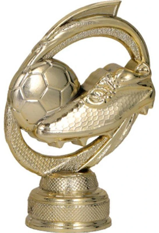 Auksinė plastikinė figūrėlė – futbolo kamuolys