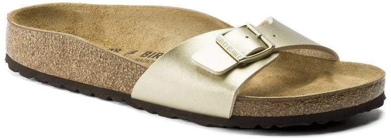 Auksinės Birkenstock Madrid Birko-Flor moteriškos basutės (1016106)