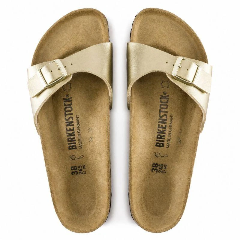Auksinės Birkenstock Madrid Birko-Flor moteriškos basutės (1016106)