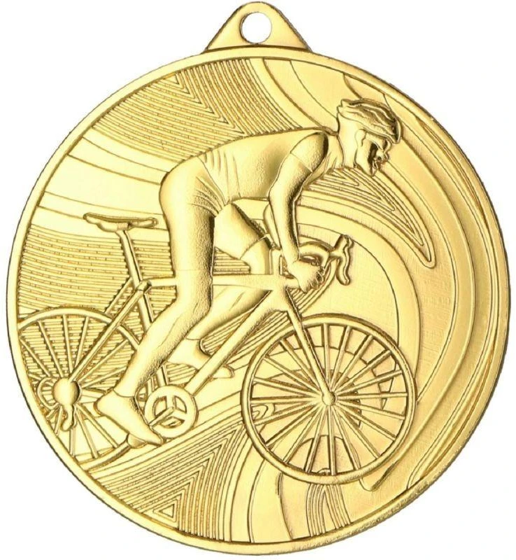 Auksinis medalis - dviračių sportas - plieno medalis