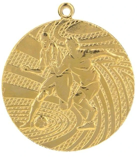 Auksinis medalis - futbolas - plieno medalis
