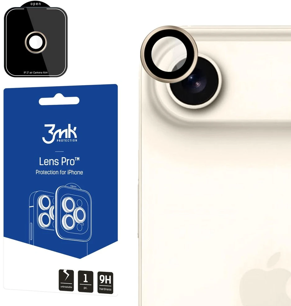 3Mk Protection 3mk Lens Protection Pro grūdintas stiklas iPhone 17 Air - auksinis