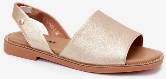 Aukso spalvos moteriškos basutės Pollyanna