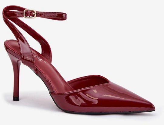 Aukštakulniai atviri bordo Laretta – elegancijai ir pasitikėjimui žingsnyje.