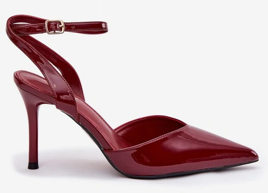 Aukštakulniai atviri bordo Laretta – elegancijai ir pasitikėjimui žingsnyje.
