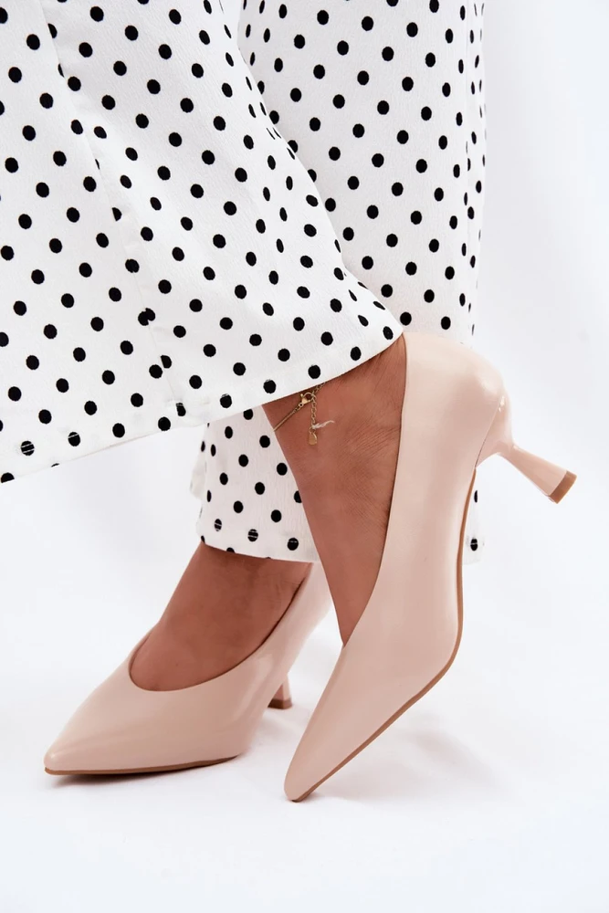 Aukštakulniai bateliai iš odos imitacijos Step in style