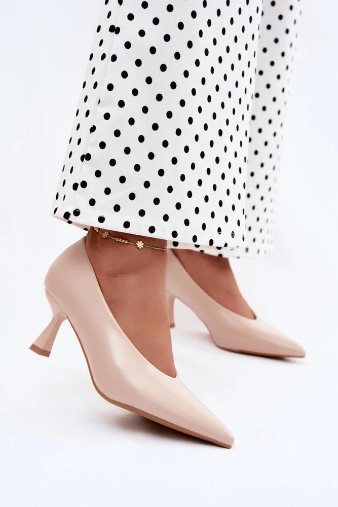 Aukštakulniai bateliai iš odos imitacijos Step in style