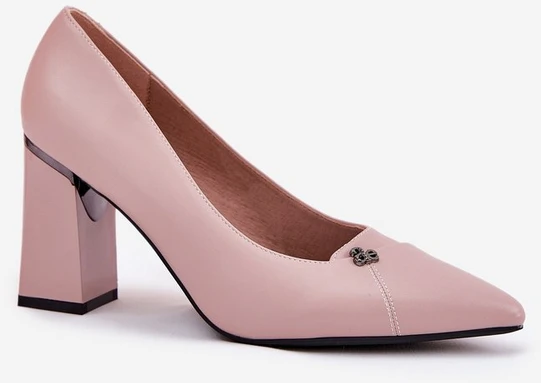 Aukštakulniai bateliai rožiniai elegantiški Vinceza