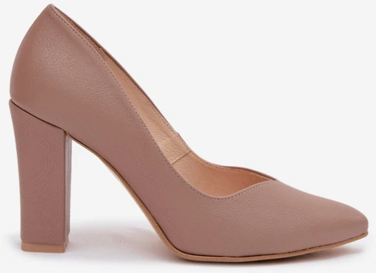 Aukštakulniai bateliai su smailėjančia nosimi, kapučino spalvos Step in style