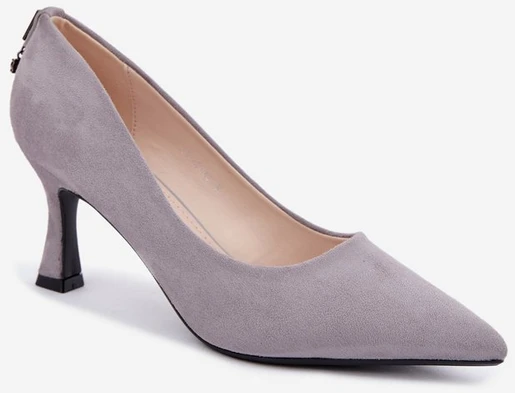 Aukštakulniai bateliai Vinceza, pilkai smėlio spalvos