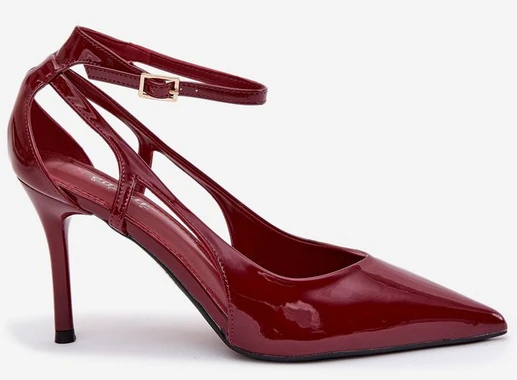 Aukštakulniai bordo spalvos iš ekologiškos odos Fionnel – elegancijai ir pasitikėjimui žingsnyje.
