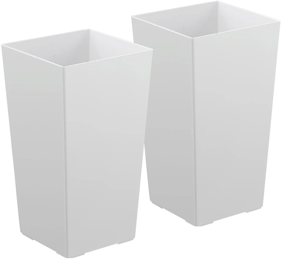 Vevor Aukšti vazonai rinkinys 2 vnt, 550 mm, balti