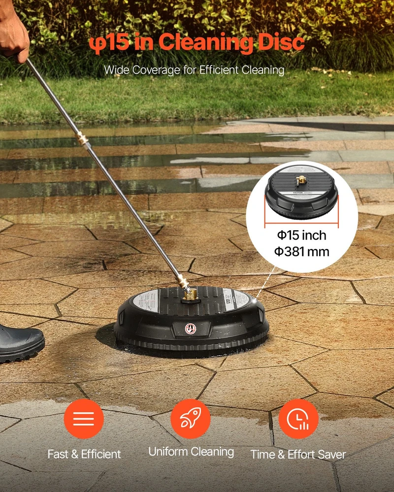 VEVOR 38 cm paviršiaus valiklis aukšto slėgio plovyklai