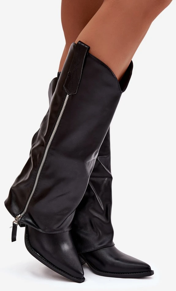 Auliniai batai juodi Palira su kulnu iš eko odos – stiliui ir komfortui visą dieną.