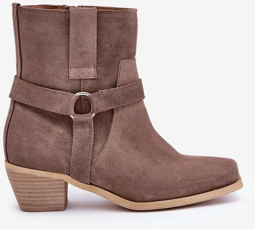 auliniai batai su kulnu Brown Zazoo 3444/2