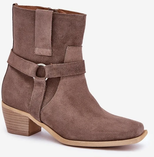 auliniai batai su kulnu Brown Zazoo 3444/2