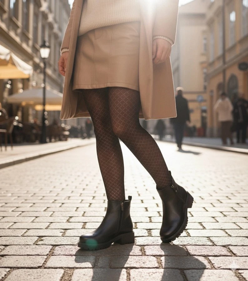 Aulinukai juodi Terina su dekoratyviniu užtrauktuku – elegancijai ir patogumui kiekviename žingsnyje.