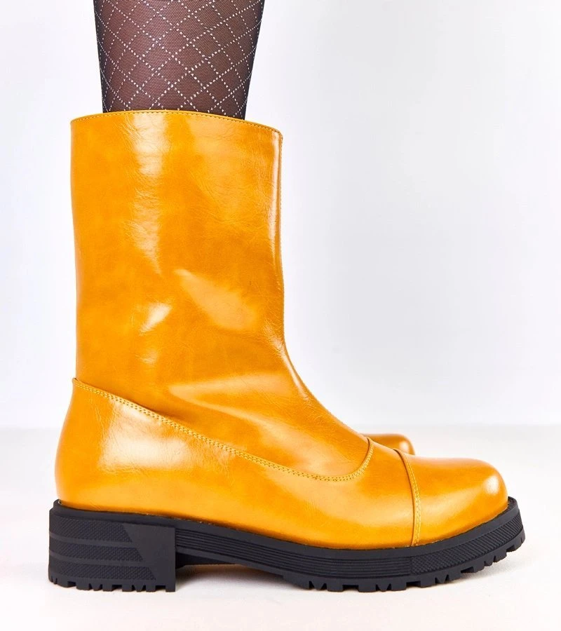 Aulinukai moteriški oranžiniai lygiu padu Almoro