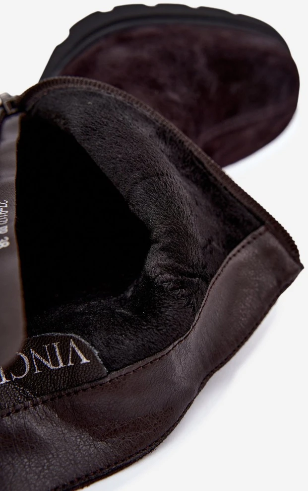 Aulinukai su aukštu kulnu Vinceza, tamsiai rudi