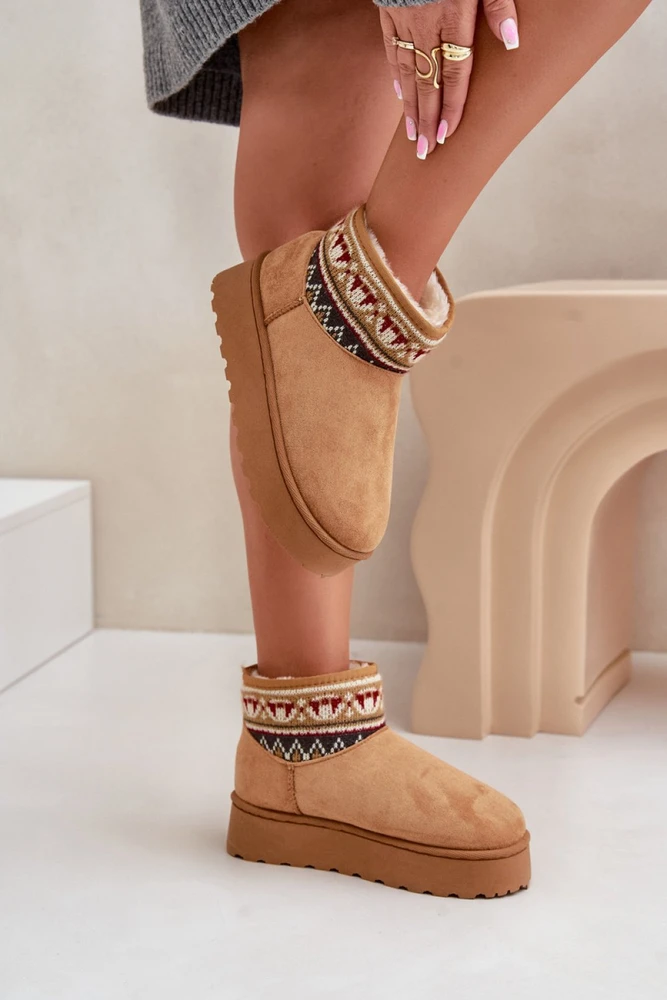 Aulinukai su platforma ir raštuotu aulu Step in style