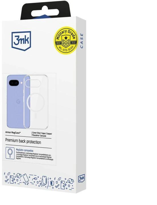 Dėklas 3Mk apsauga 3mk „Armor MagCase“, skirtas „Google Pixel 10A“ – skaidrus