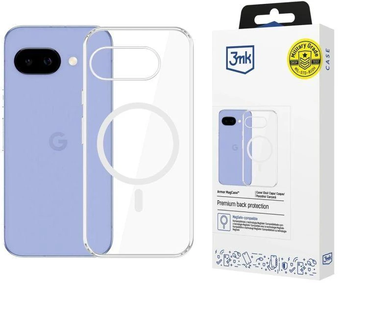 Dėklas 3Mk apsauga 3mk „Armor MagCase“, skirtas „Google Pixel 10A“ – skaidrus