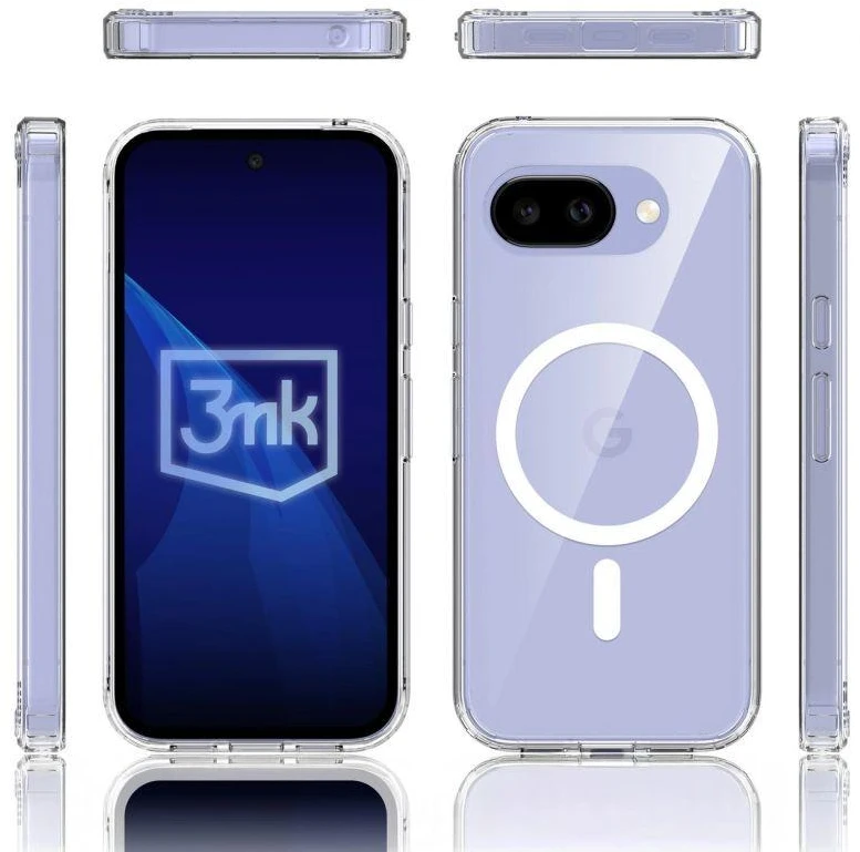 Dėklas 3Mk apsauga 3mk „Armor MagCase“, skirtas „Google Pixel 10A“ – skaidrus