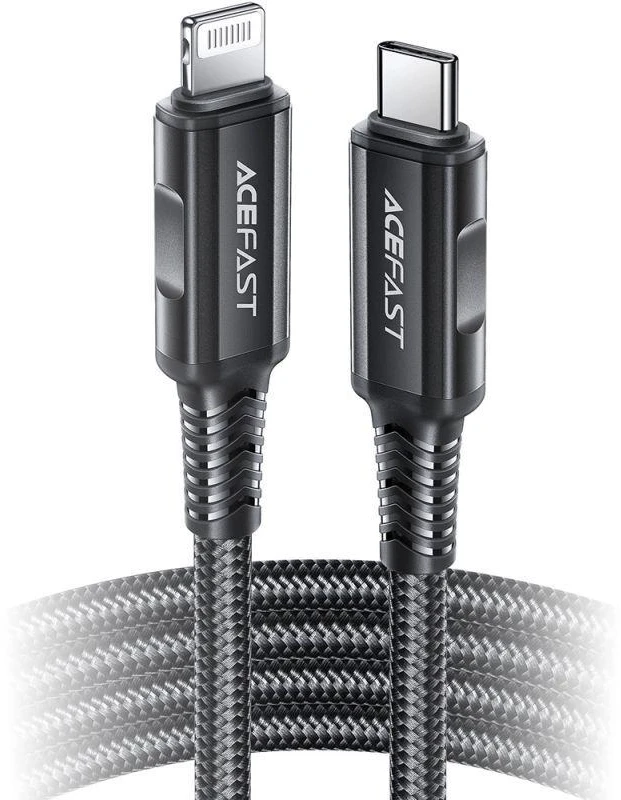 USB laidas Acefast C4-01 MFi PD30W USB-C to Lightning 1.8m juodas