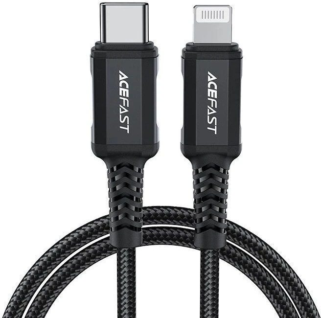 USB laidas Acefast C4-01 MFi PD30W USB-C to Lightning 1.8m juodas